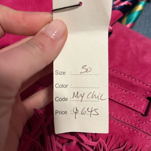 Alkimya Funky Pink Suede Tote - Picture 8 of 9